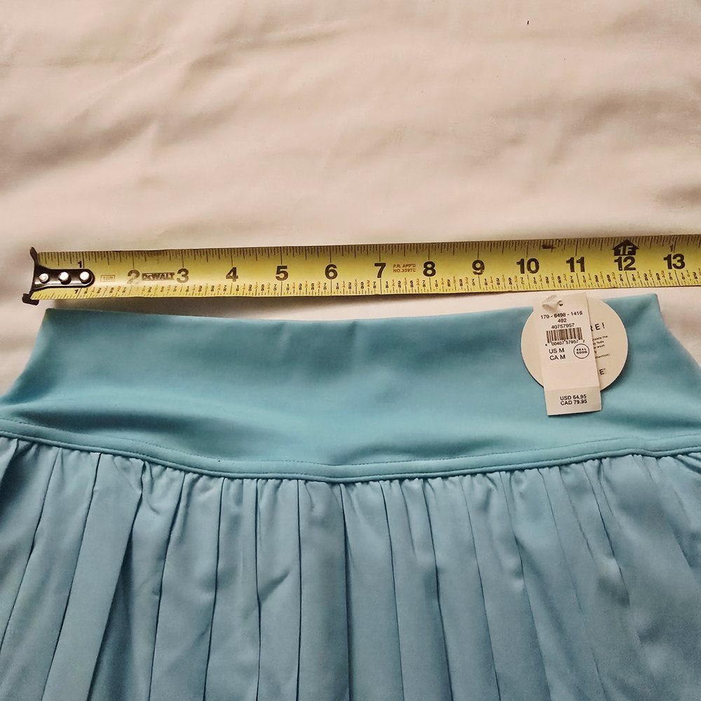 Aerie Light Blue Pleated Skater Skirt - Picture 3 of 6